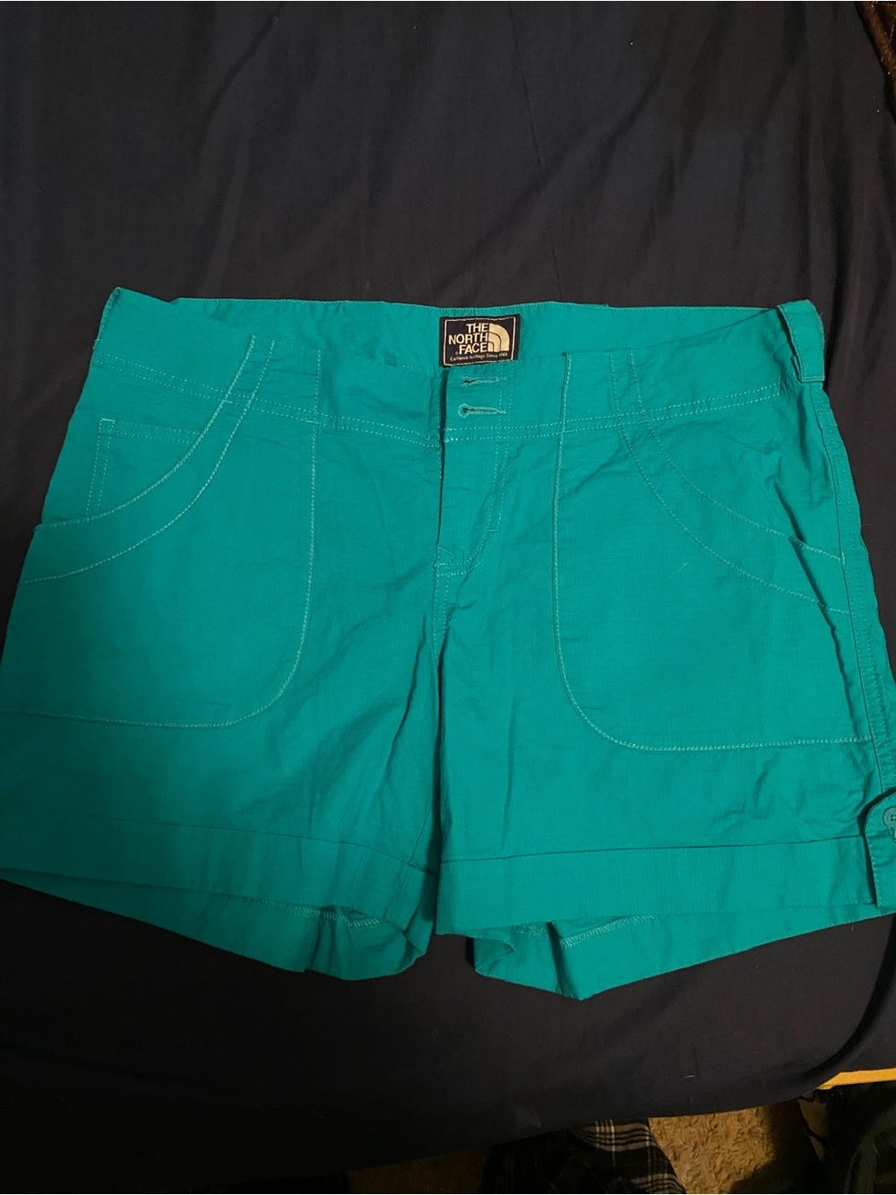 The North Face Women's Teal Stretch Utility Shorts